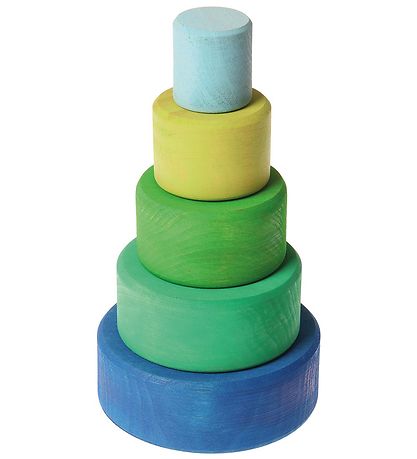 Grimms Wooden Toy - Stacking Bowls - 5 Parts - Ocean