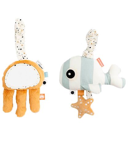Jouet Suspendu Done by Deer - Sea Friends - Blue/Mustard