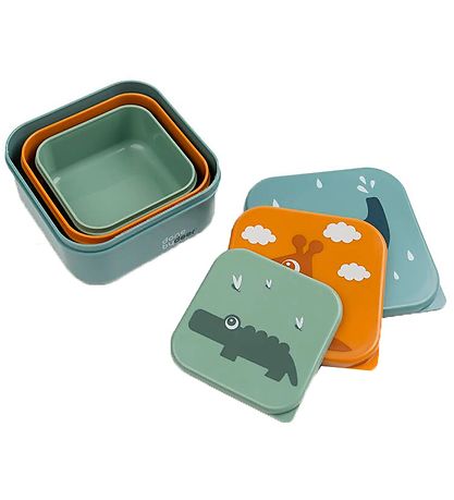 Done By Deer Snackbox - 3-Pack - Deer Friends - Blue Mix