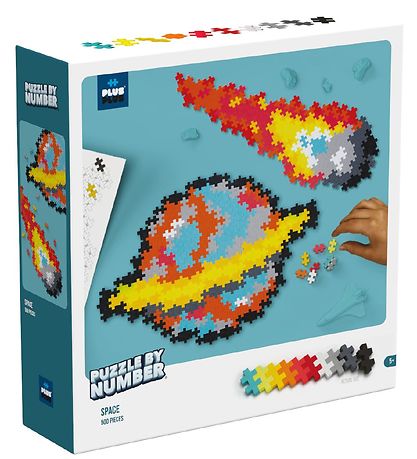 Plus-Plus Puzzle Town Number - 500 pcs - Space