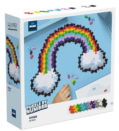 Plus-Plus Puzzle By Number - 500 pcs - Rainbow