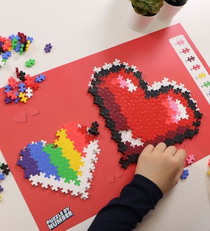 Plus-Plus Puzzle By Number - 250 pcs - Hearts