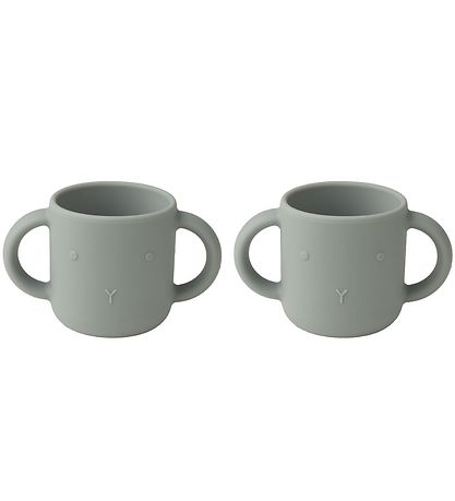 Liewood Cups - 2-Pack - Gene - Silicone - Rabbit Dove Blue