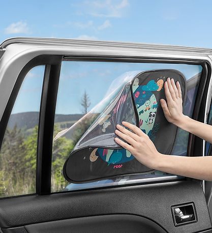 Reer Pram Sun Shade For Car - UV50 - 2pcs - Black