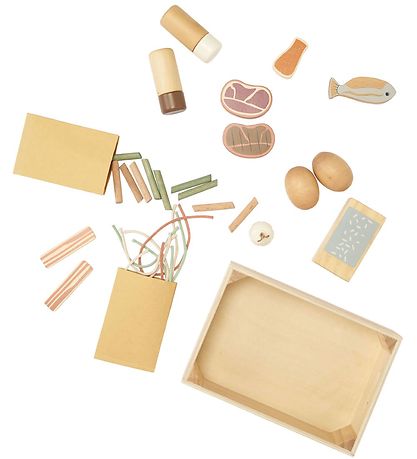 Kids Concept Play Food - Dinnerware - Wood