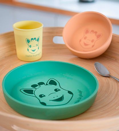 Sophie la Girafe Dinner Set - Silicone - 4 Parts - Multicolour