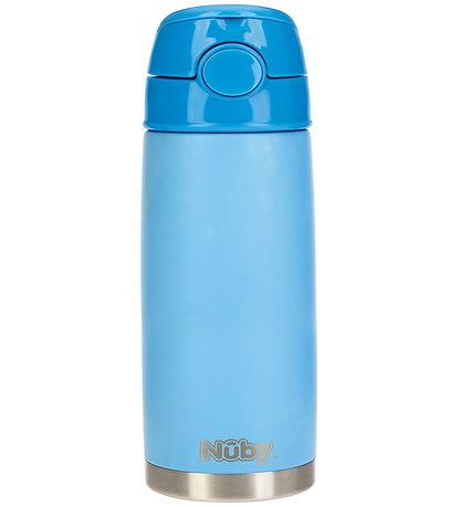 Nuby Termosflaska m. Sugrör - 420ml - Blå