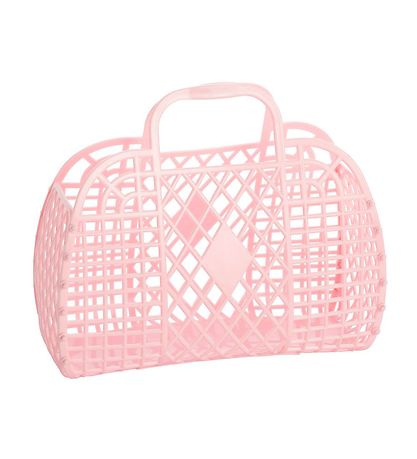 Sun Jellies Mini Folding Basket - Retro - 15x6x13 cm - Pink