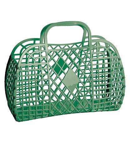 Sun Jellies Mini Folding Basket - 15x6x13 cm - Retro - Olive