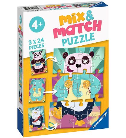 Ravensburger Puzzle Game - 3x24 Bricks - Mix & Match