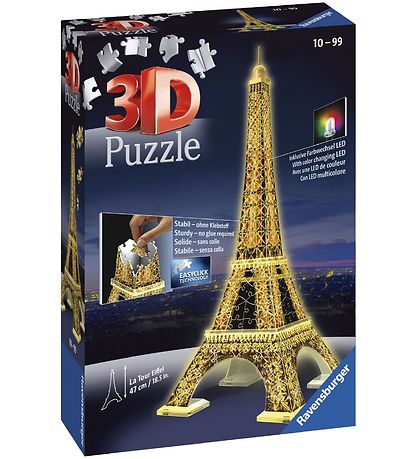 Ravensburger 3D Púsluspil - 226 Kubbar - Eiffelturninn