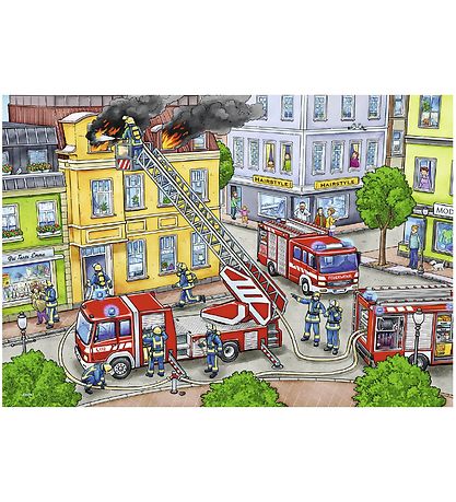 Ravensburger Puzzle Game - 2x12 Bricks - Blue Lights On The Way