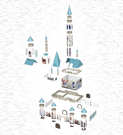 Ravensburger 3D Puzzle Game - 216 Bricks - Frozen Castle
