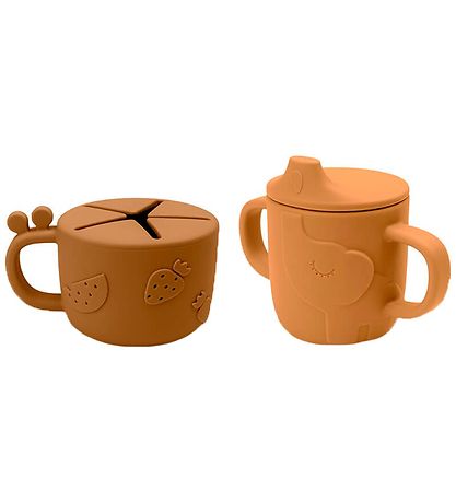 Done By Deer Getränke- und Snackbecher - 2er-Pack - Peekaboo - M