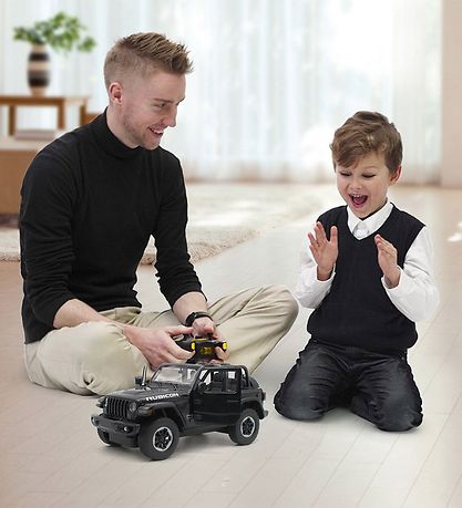 Rastar Remote Control Car w. Light - Jeep Wrangler Rubicon - 1:1