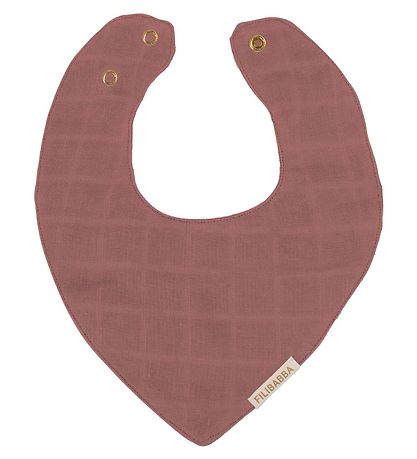 Filibabba Teething Bib - Dusty Rose