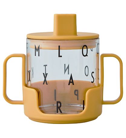Design Letters Handtag till Mugg - Tritan - Mustard