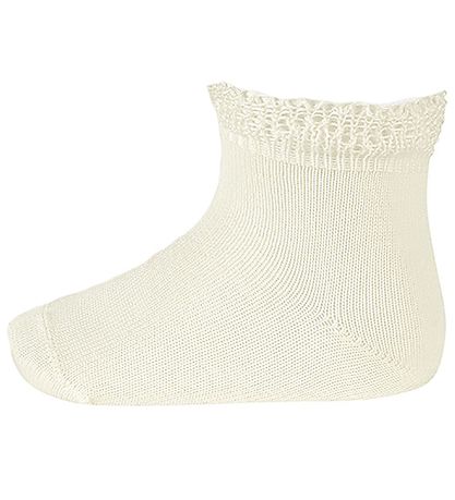 Condor Socken m. Spitzenbesatz - Beige