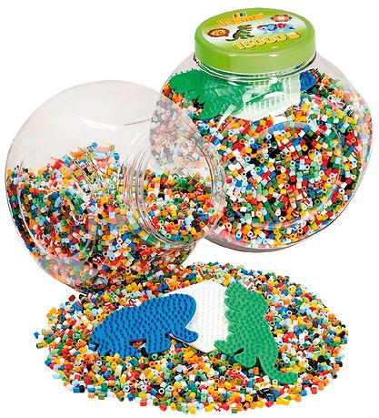 Hama Midi Beads - 15,000 pcs + 3 Plates - Multicolour