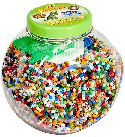 Hama Midi Beads - 15,000 pcs + 3 Plates - Multicolour