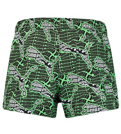 Puma Badshorts - Grön m. Tryck