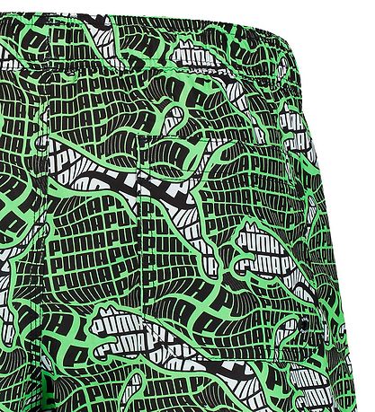 Puma Badshorts - Grön m. Tryck