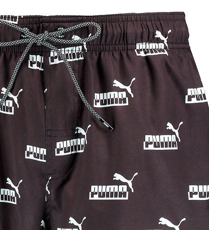 Puma Badshorts - Svart/Vit m. Logo