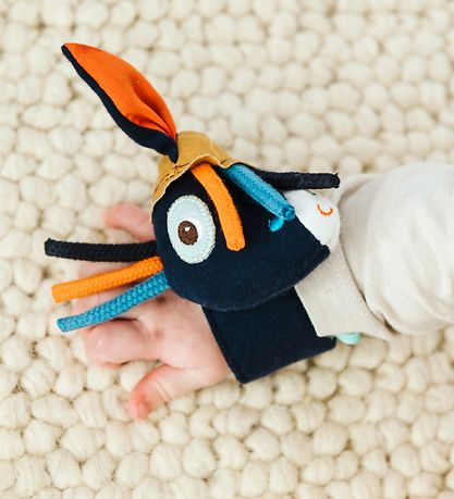 Lilliputiens Rattle w. Bracelet - Ignace - Navy
