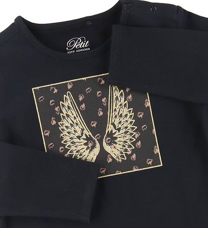 Petit by Sofie Schnoor Blússa - Elenor - Svart M. Vængir