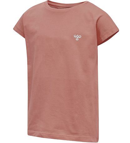 Hummel T-Shirt - hmlDiza - Dunkelrosa