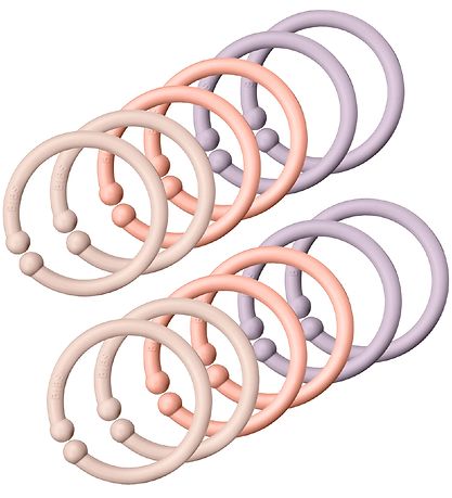 BIBS Links/Loops - 12-Pack - Blush/Peach/Dusky Lilac