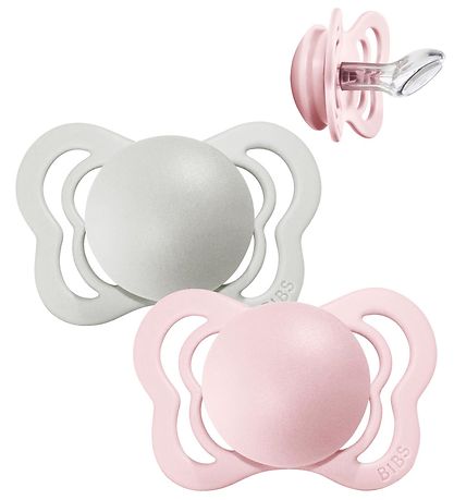 BIBS Couture Pacifiers - 2-Pack - Size 2 - Anatomical - Haze/Blo