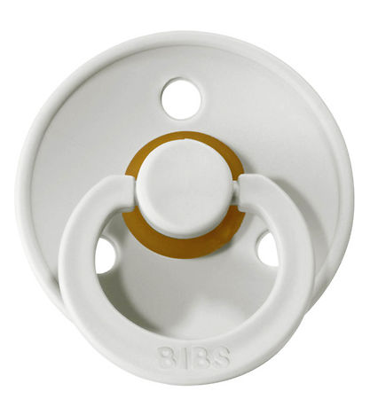 BIBS Colour Pacifiers - 2-Pack - Size 2 - Round - Haze/Blossom