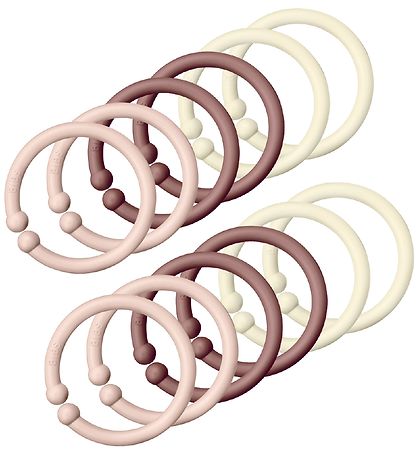 BIBS Links/Loops - 12-Pack - Blush/Woodchuck/Ivory