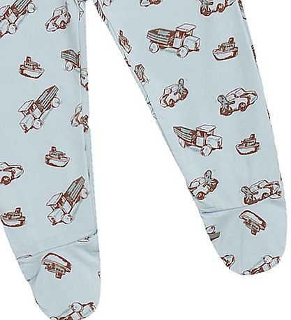 Hust and Claire Leggings w. Footies - Lani - Blue Print