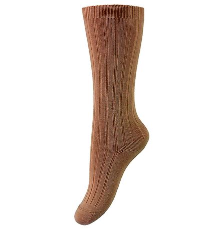 Condor Kniestrümpfe - Rib - Tabak