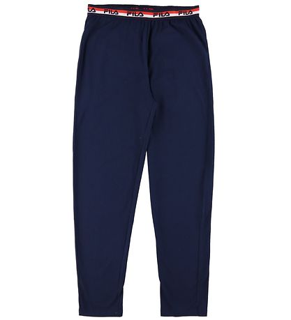 Fila Pyjama Set - White/Navy w. Logo