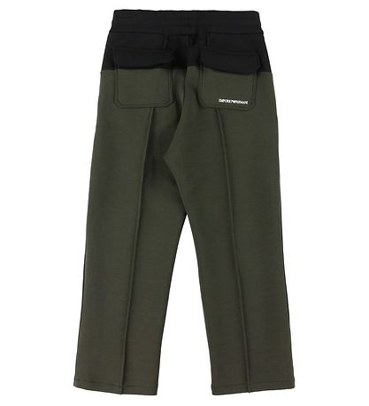 Emporio Armani Hosen - Armygrün m. Schwarz