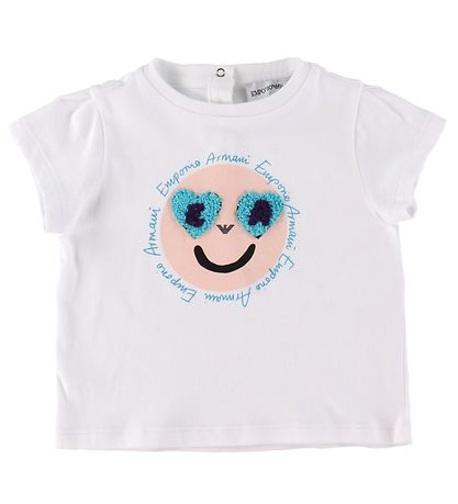 Emporio Armani Stuttermabolur - Hvítt M. Andlit