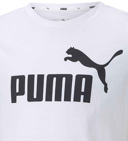 Puma Stuttermabolur - Hvítur M. Lógó