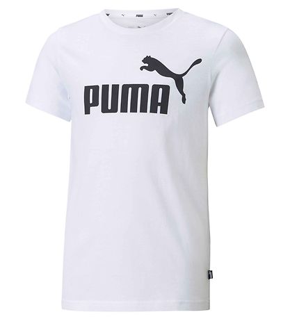 Puma Stuttermabolur - Hvítur M. Lógó