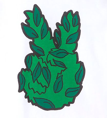 Stella McCartney Kids Kinderbluse - Peace Leaf - Weiß