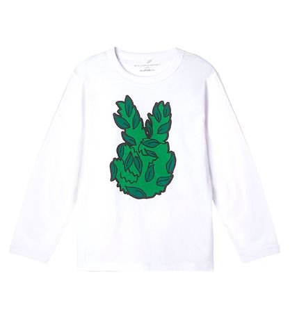 Stella McCartney Kids Kinderbluse - Peace Leaf - Weiß