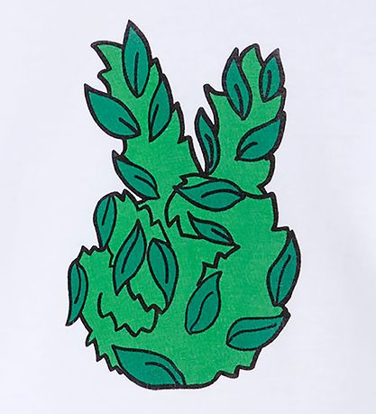 Stella McCartney Kids Kinderbluse - Peace Leaf - Weiß