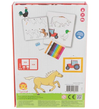 Tiger Tribe Colouring Set - How to Draw - On The Farm