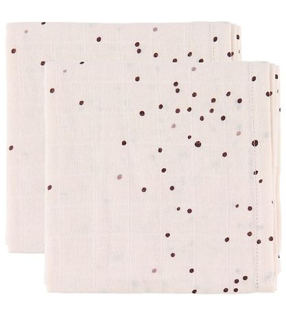 Done By Deer Spucktücher - 70x70 - 2er-Pack - Powder Dreamy Dots