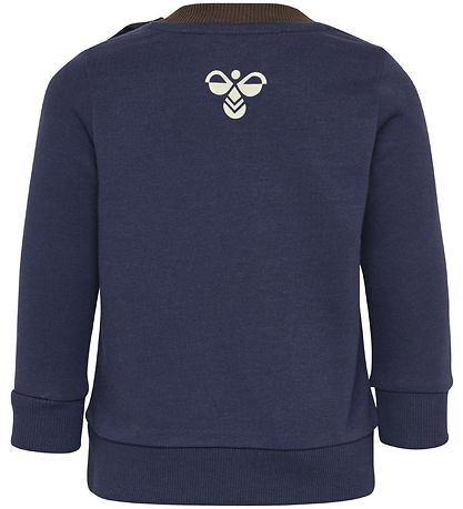 Hummel Sweatshirt - HMLJeppe - Navy m. Print