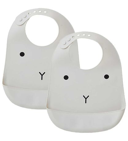 Liewood Bibs - 2-pack - Silicone - Tilda - Rabbit