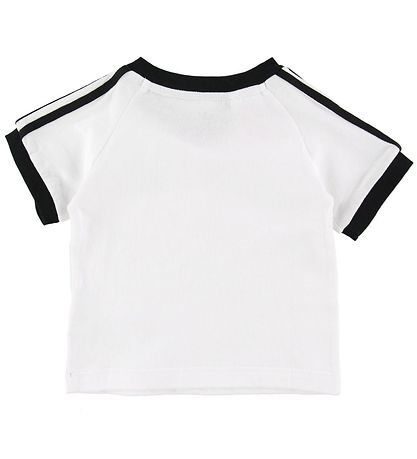 adidas Originals T-shirt - 3 Stripes - Vit m. Logo