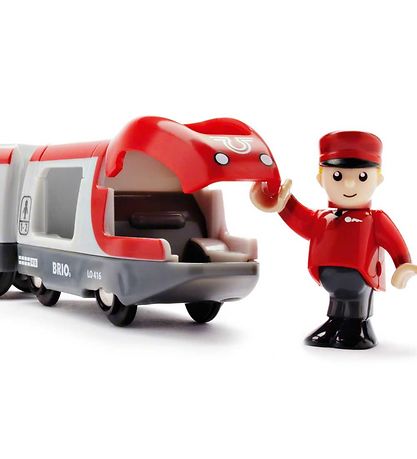 BRIO Matkustajajuna - 5 Osaa - Punainen/Valkoinen 33505
